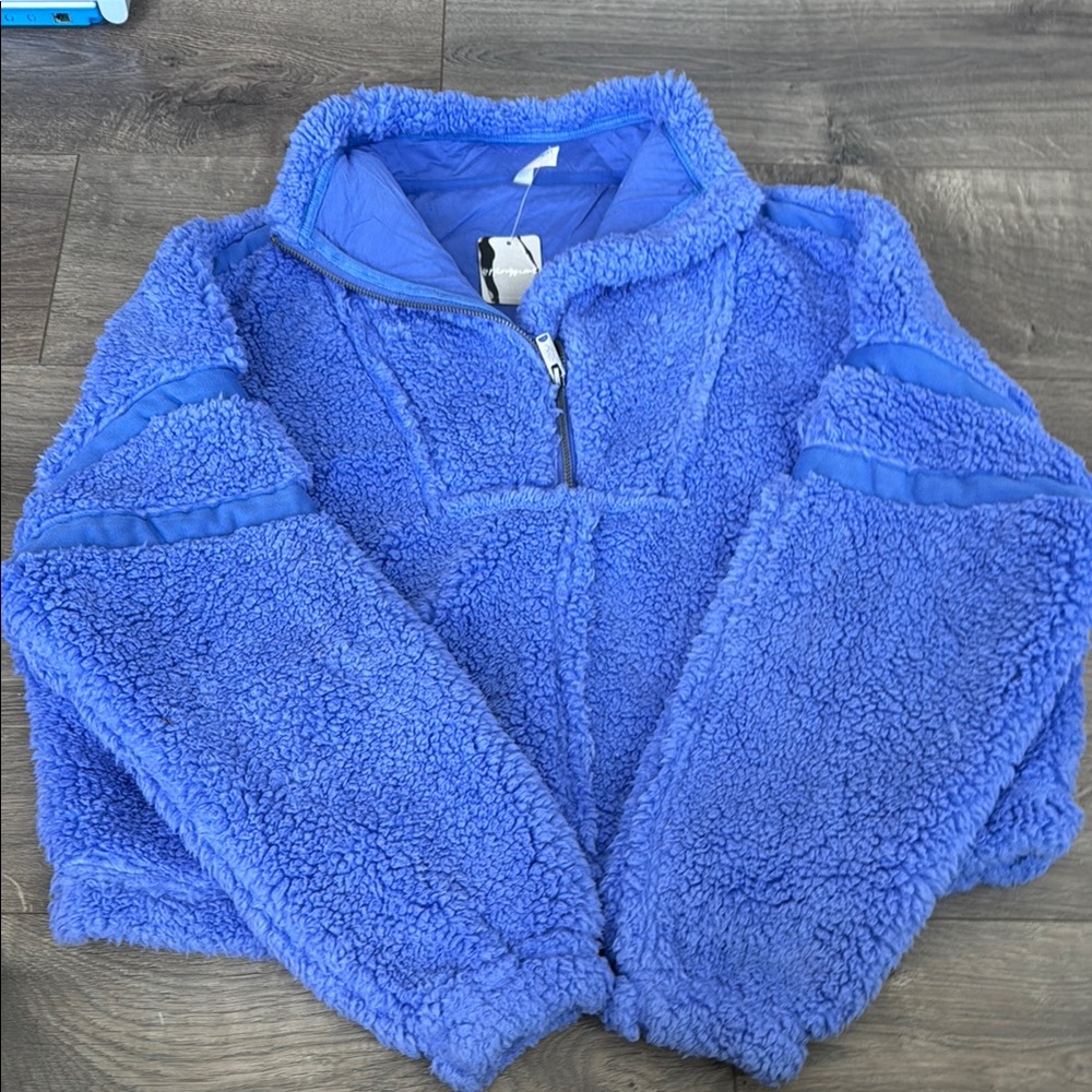 Cozy Blue Fleece Jacket by Free People